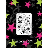 Glitter & Ghouls Stencil - Snowflake sprinkle