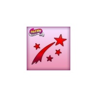Silly Farm Pink Power Stencil Shooting star 1018