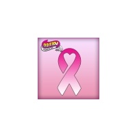 Silly Farm Pink Power Stencil Awareness Ribbon Heart 1036