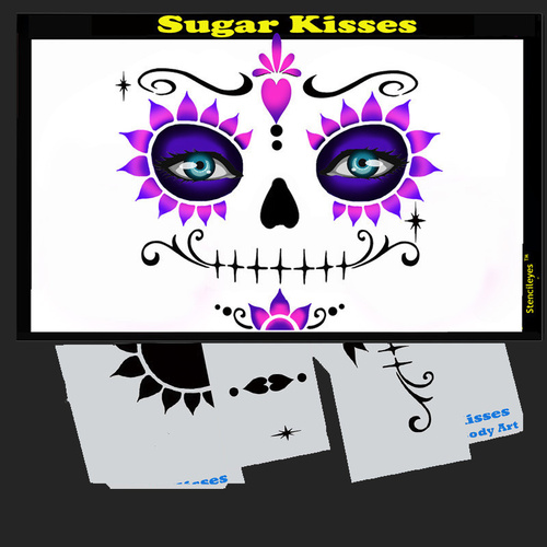 Show Offs Stencil Eyes - Sugar Kisses