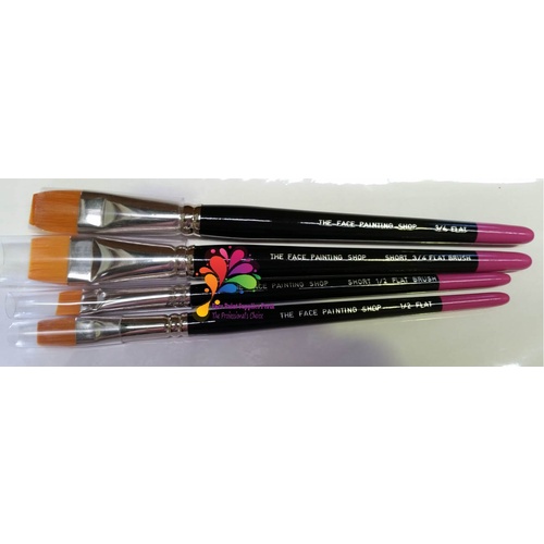 The Face Painting Shop Flat Brushes [ Size : 1/2