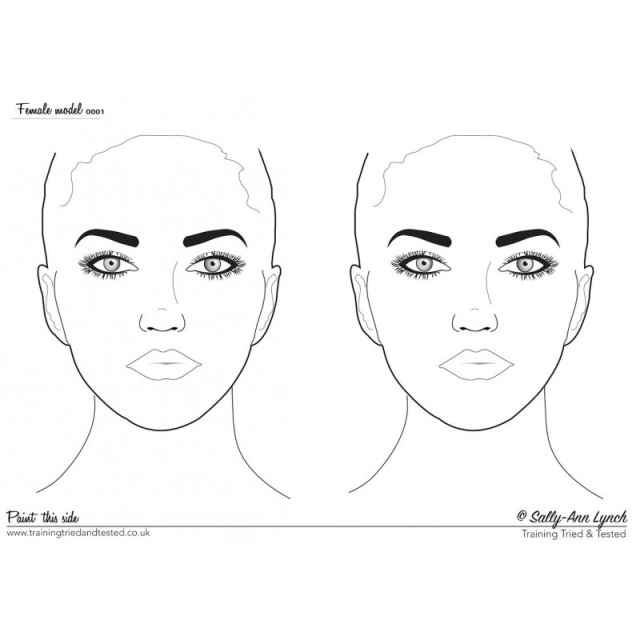 Face Painting Practice Board Free Printable A Face Painting Practice Board Free Printable A