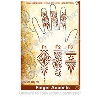 Henna Stencil Finger Accents 1-3