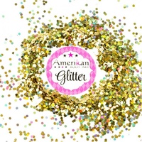 Chunky Glitter - Holographic Gold Dots -1oz Bag
