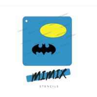 MiMix Face Painting Stencil  - Bat Fella