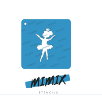 MiMix Face Painting Stencil  - Ballet Dancer Child