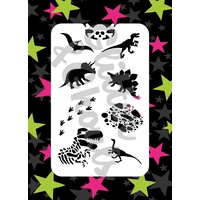 Glitter & Ghouls Stencil - Dinosaurs