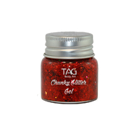 TAG Chunky Glitter Gel 20g RED