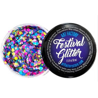 Festival  Chunky Glitter Gel |  CONFETTI GLOW UV Reactive 50ml