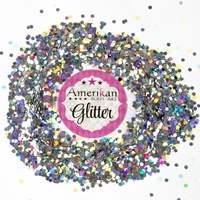 Chunky Glitter - Silver Holographic Dots 1oz Bag