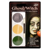 Mehron Tri-Colour Palette [Witch/Ghoul] 17g