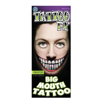 Big Mouth Temporary Tattoos -  Chompers