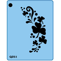 QZ61 Shamrocks Stencil