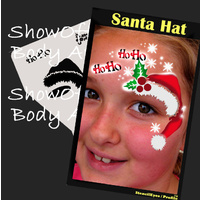 Show Offs Profile Stencil Santa Hat