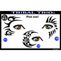 Show Offs Stencil Eyes - Tribal Trio
