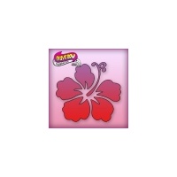 Silly Farm Pink Power Stencil Hibiscus 1024