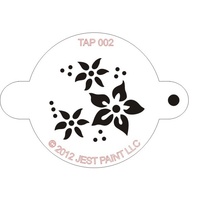 TAP002 Flowers Face Painting Stencil