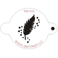 TAP010 Feather Face Painting Stencil