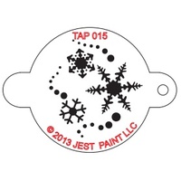 TAP015 Snowflakes Face Painting Stencil
