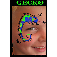 Show Offs Profile Stencil GECKO