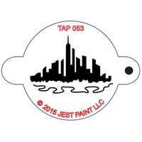 TAP053 City Skyline Face Painting Stencil