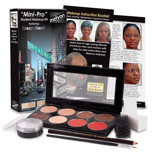 Mehron Mini-Pro Student Makeup Kit Medium Dark/Dark