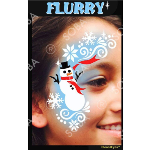 Show Offs Profile Stencil FLURRY SNOWMAN