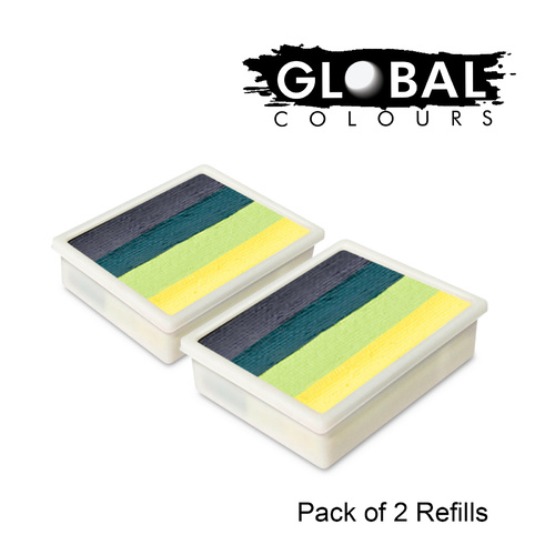 GLOBAL Funstroke Refill 2 x 10g Pack BORNEO