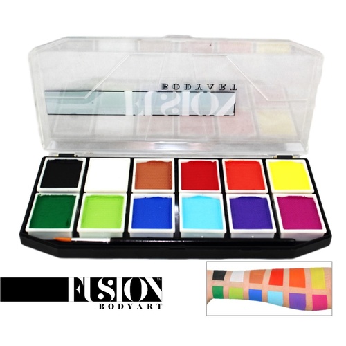 Fusion Body Art Sampler Palette 12 x 7g Prime Colours