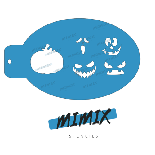 MiMix Face Painting Stencil  - Pumpkin faces