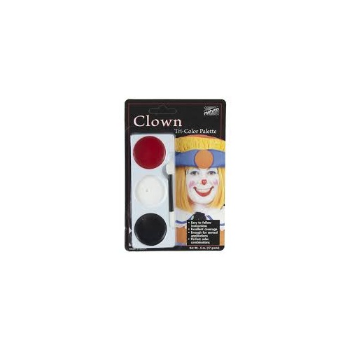 Mehron Tri-Colour Palette [Clown] 17g