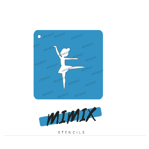 MiMix Face Painting Stencil  - Ballet dancing