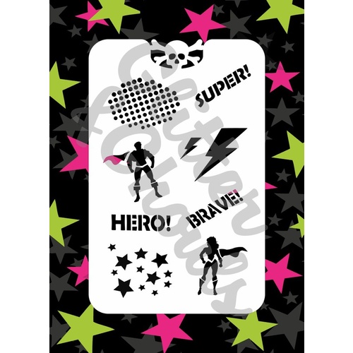 Glitter & Ghouls Stencil - Supers Sleeve