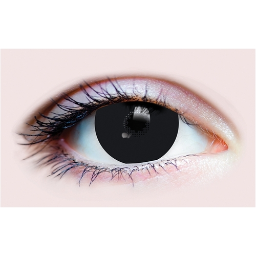 Black Costume Contact Lenses (15.2mm mini scelral) - Primal