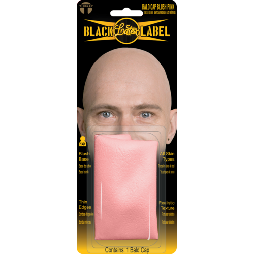 Black Label Latex Bald Cap - Blush Pink
