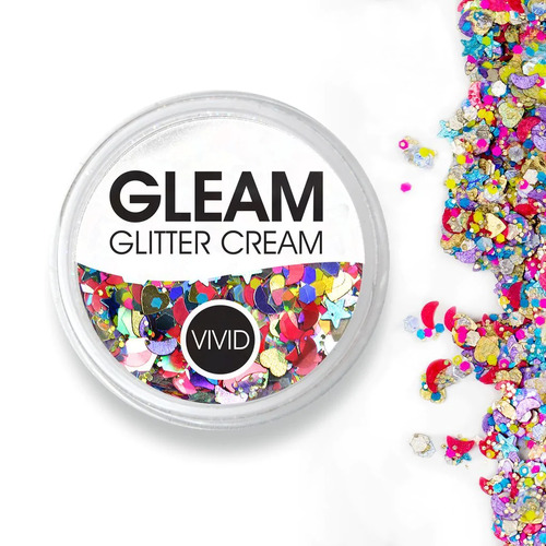 VIVID GLEAM Glitter Cream - FESTIVITY 7.5g Jar