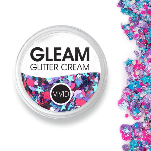 VIVID GLEAM Glitter Cream - BLAZIN UNICORN 7.5g Jar