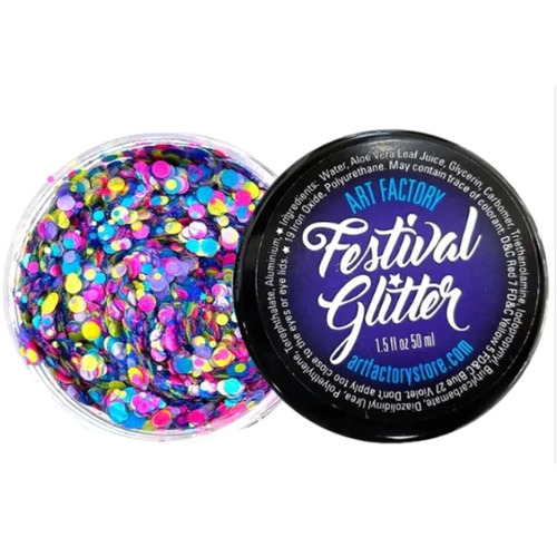 Festival  Chunky Glitter Gel |  CONFETTI GLOW UV Reactive 50ml