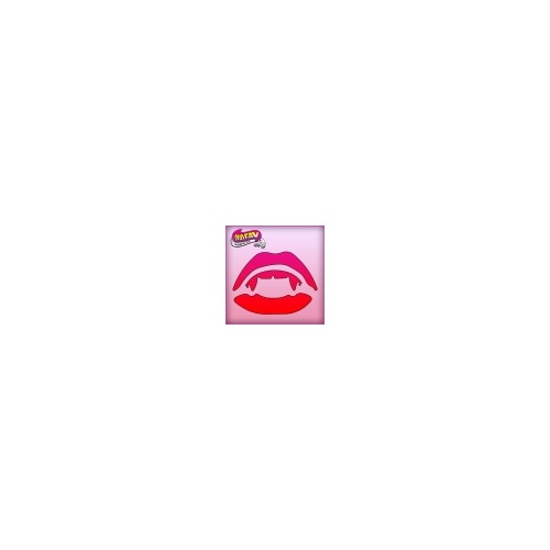 Silly Farm Pink Power Stencil Vampire Lips 1062