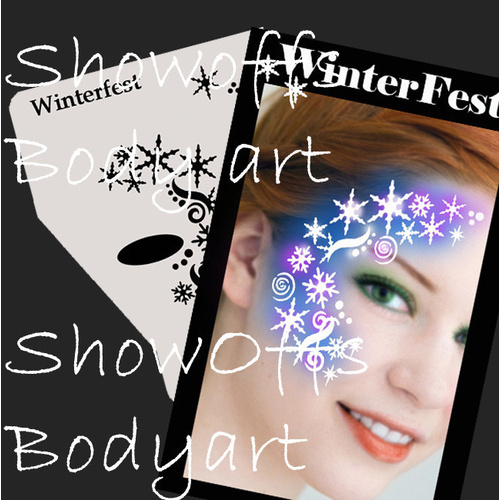Show Offs Profile Stencil Winterfest