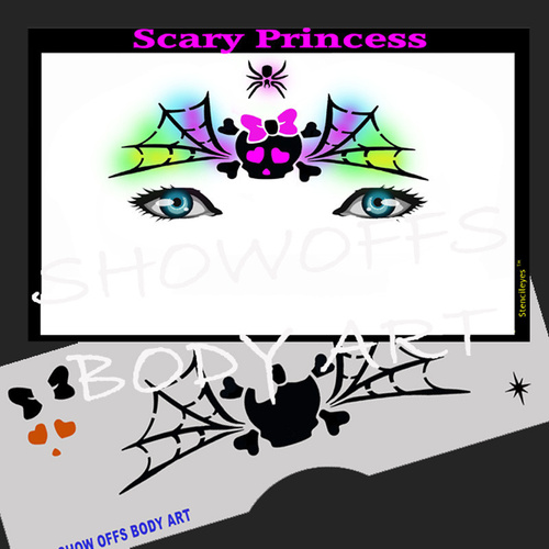 Show Offs Stencil Eyes - Scary Princess