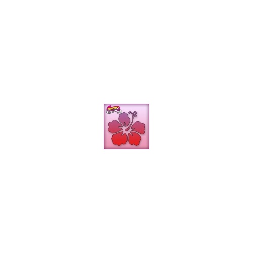 Silly Farm Pink Power Stencil Hibiscus 1024
