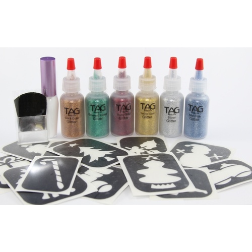 TAG Christmas Glitter Tattoo Party Kit