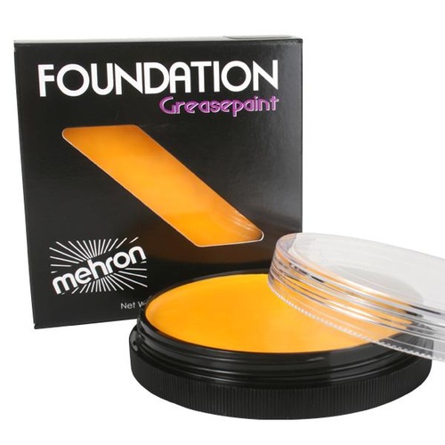 Mehron Foundation Greasepaint - Yellow | Face Paint Supplies Perth