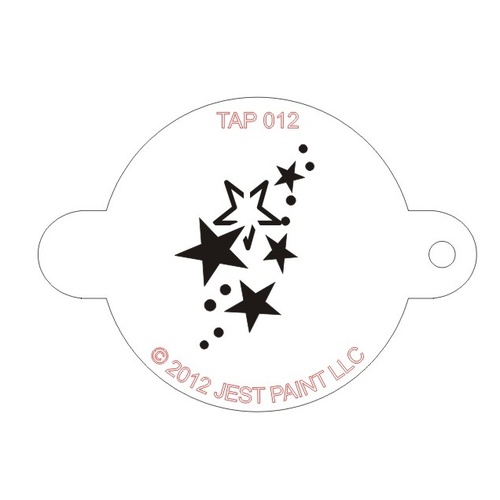 TAP012 Stars Face Painting Stencil